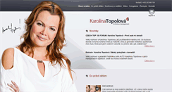 Desktop Screenshot of karolinatopolova.cz